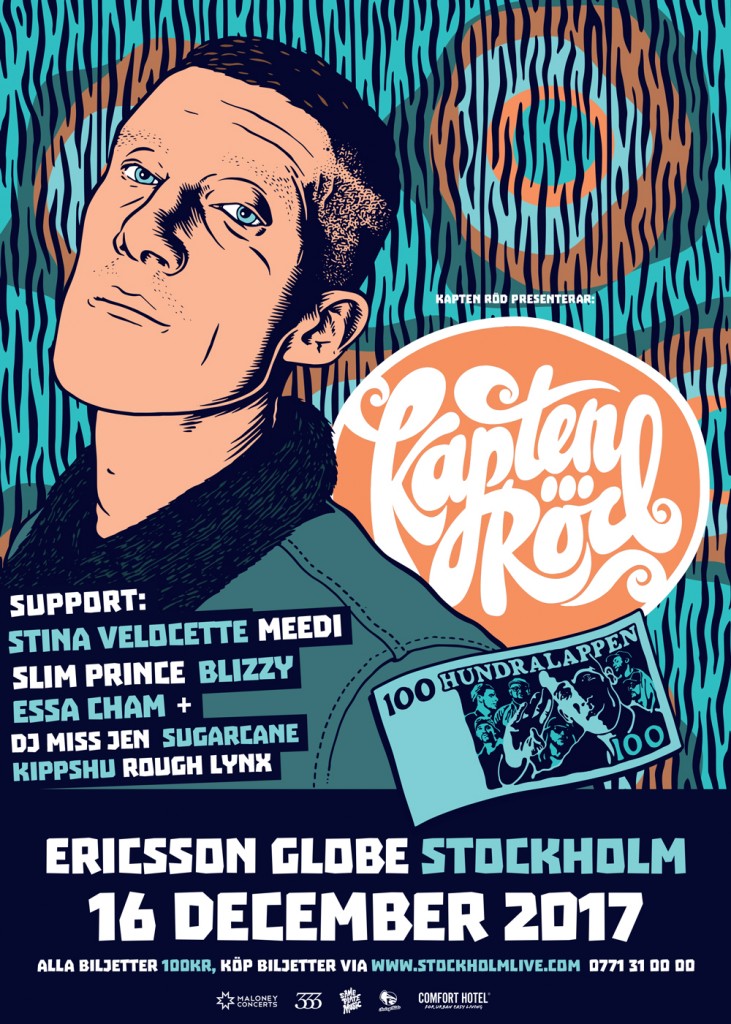 Kapten Röd - Globen - Poster - Mander